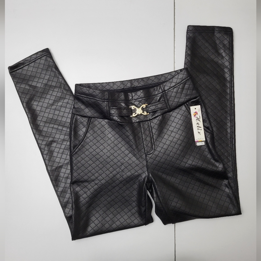 Women's stretch leggings, black